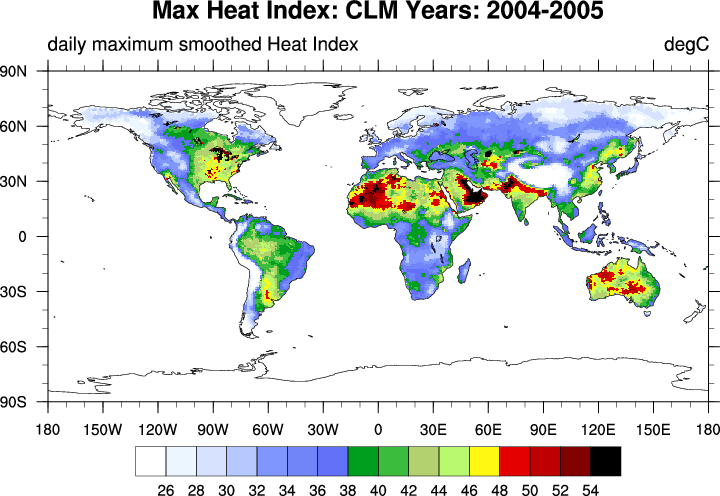 relative humidity world map