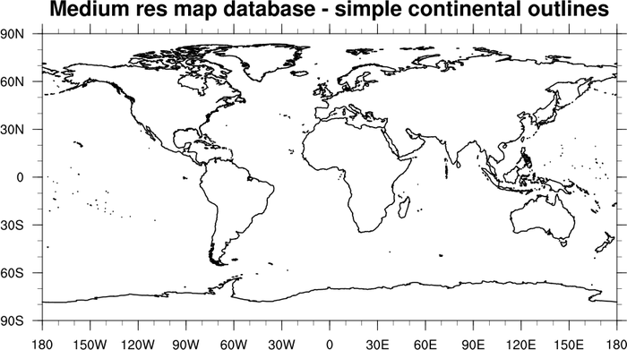 Ncl Graphics Map Only Plots