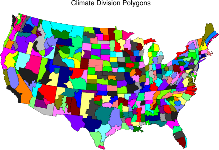 Climate Division. Folium Marker Polyline Polygon. Make you state