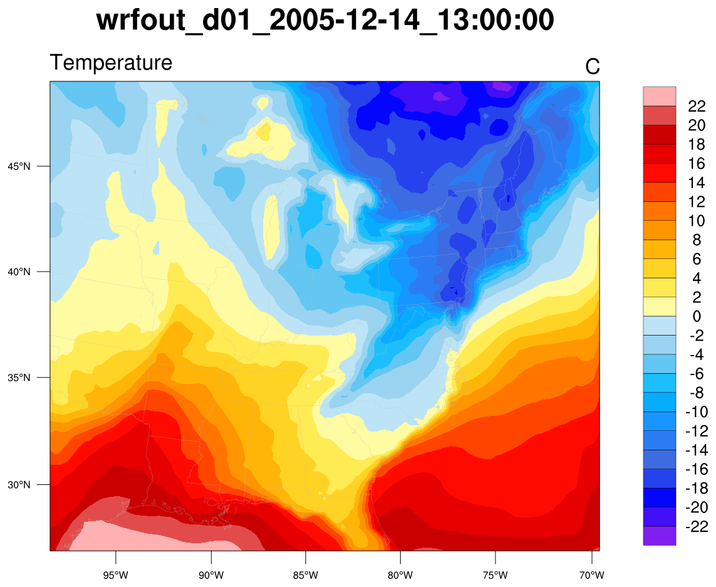 NCL Graphics: Using gsn_csm scripts to plot WRF-ARW data